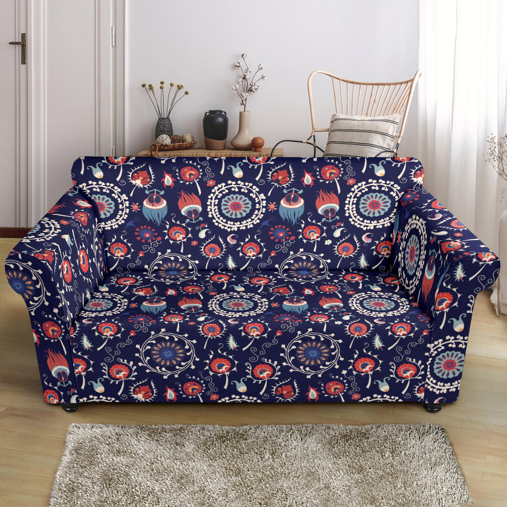 Suzani Print Design LKS305 Loveseat Couch Slipcover
