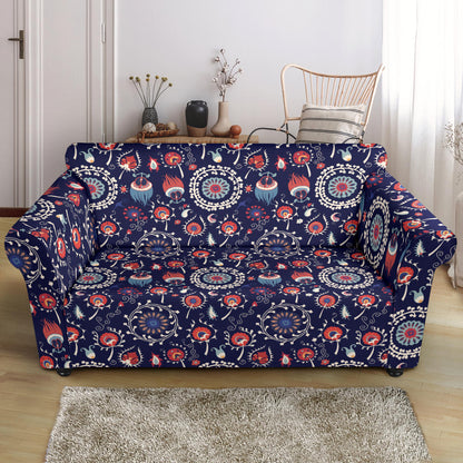 Suzani Print Design LKS305 Loveseat Couch Slipcover