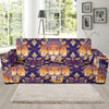 Ganesha Pattern Print Design 01 Sofa Slipcover