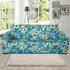 Anemone Pattern Print Design 01 Sofa Slipcover