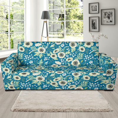 Anemone Pattern Print Design 01 Sofa Slipcover