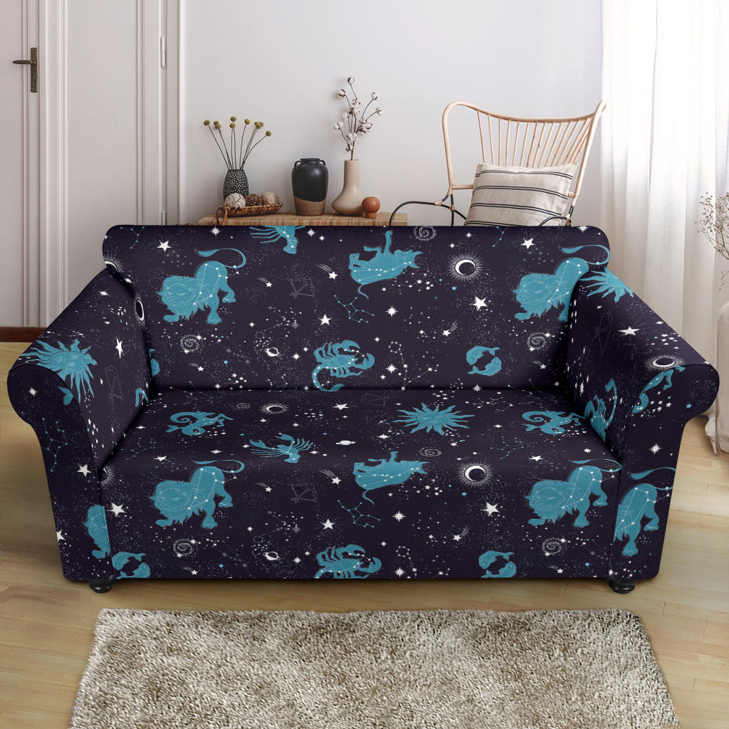 Zodiac Print Design LKS303 Loveseat Couch Slipcover