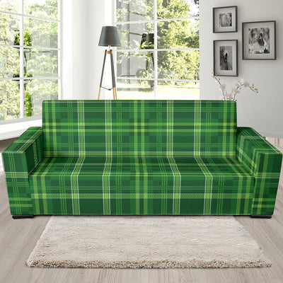 Irish Plaid Pattern Print Design 02 Sofa Slipcover