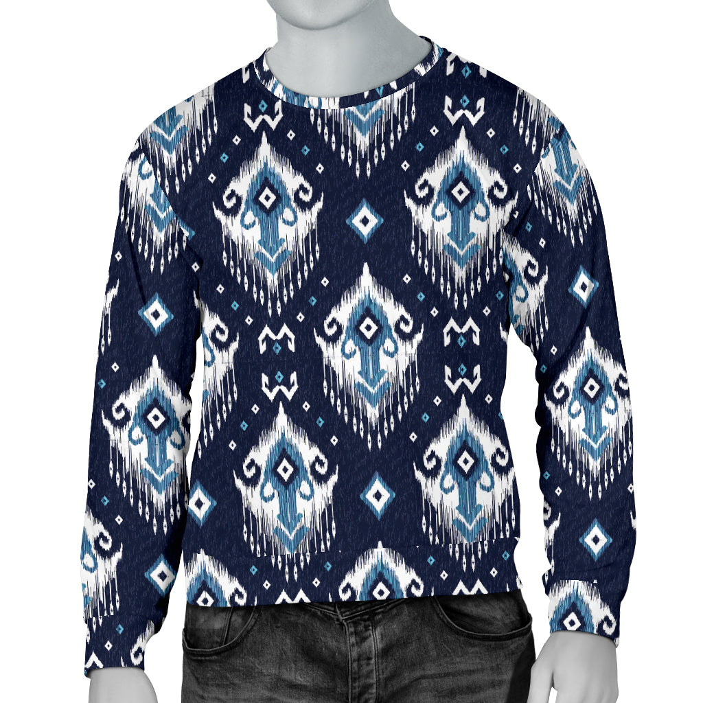 Ethnic Ornament Print Pattern Men Long Sleeve Sweatshirt
