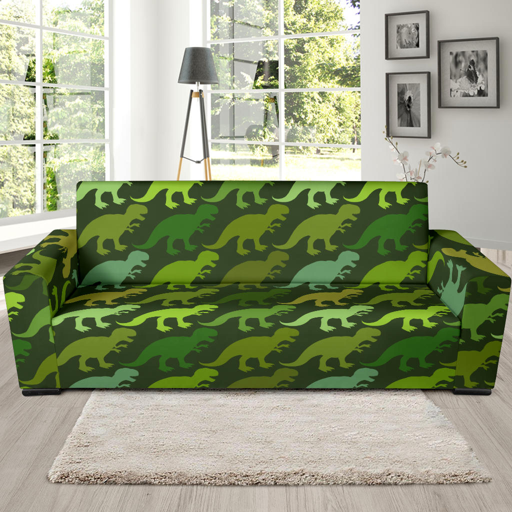 T Rex Pattern Print Design A03 Sofa Slipcover