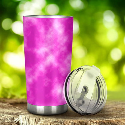 Tie Dye Pink Design Print Tumbler