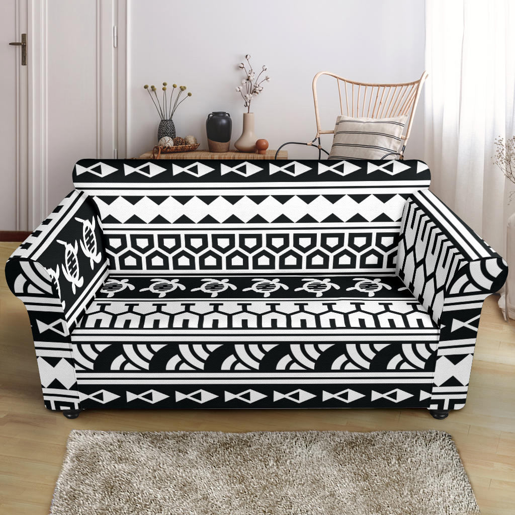 Samoan Pattern Print Design LKS303 Loveseat Couch Slipcover