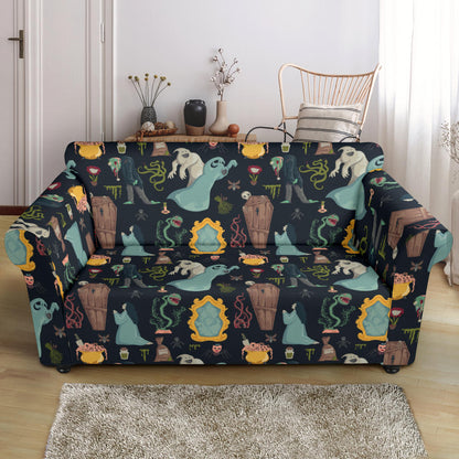 Creepy Print Design LKS303 Loveseat Couch Slipcover