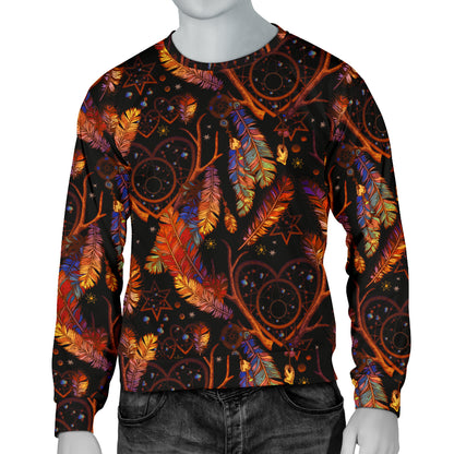 Dream Catcher Native American Design Men Long Sleeve Sweatshirt