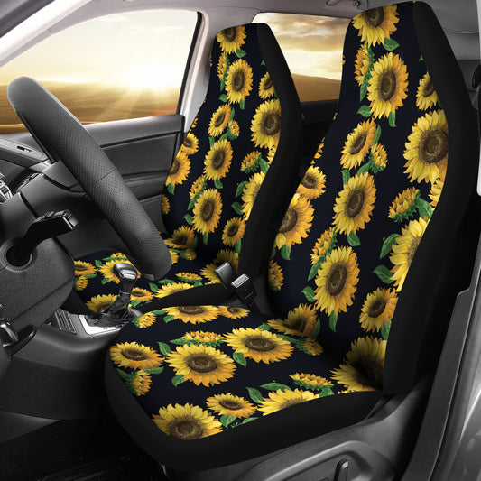 Sunflower Print Design LKS306 Car Seat Covers