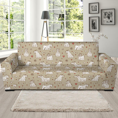 Scottish Terriers Print Design LKS3017 Sofa Slipcover
