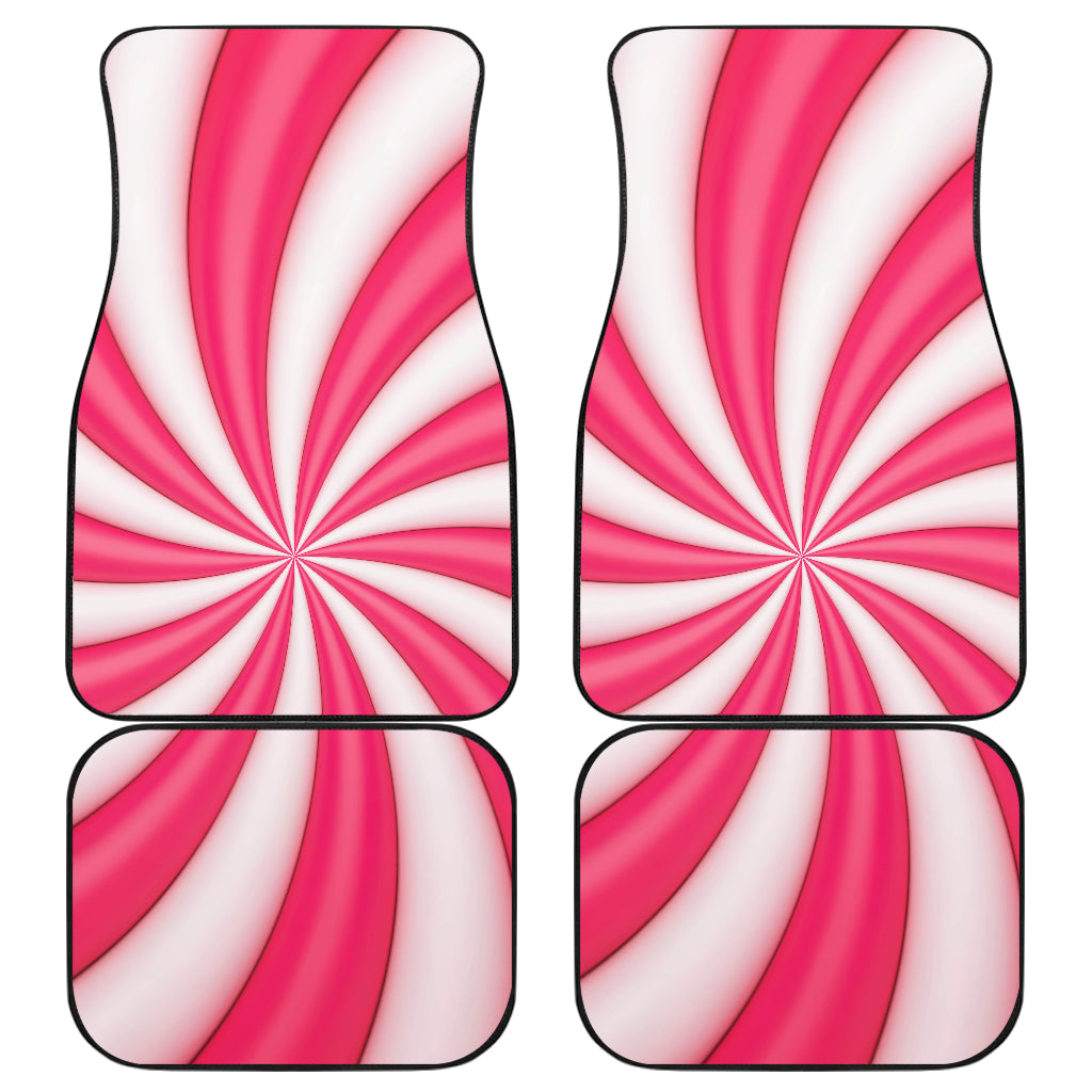 Vortex Twist Swirl Candy Print Car Floor Mats Front Back
