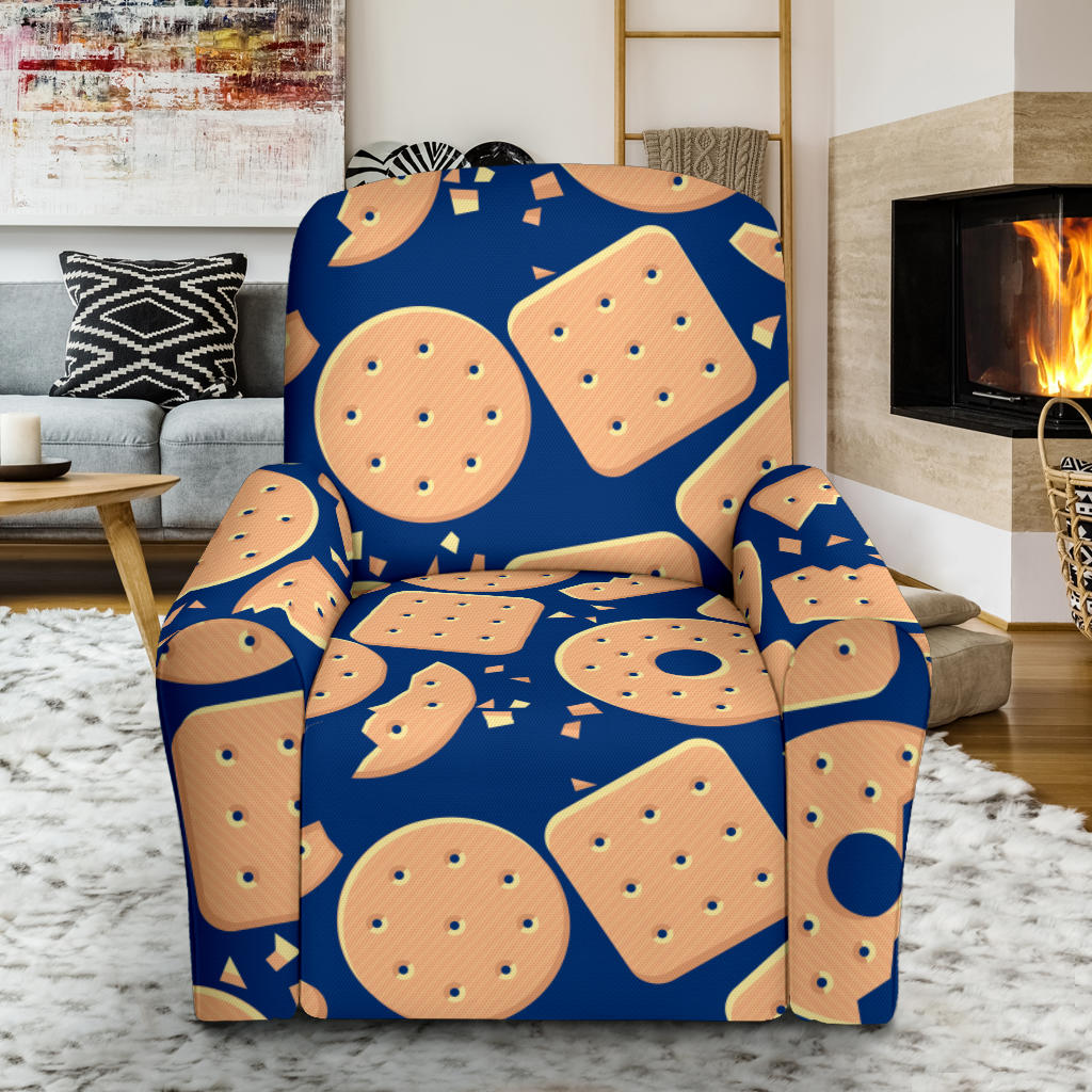 Cracker Pattern Print Design 03 Recliner Slipcover with Pocket