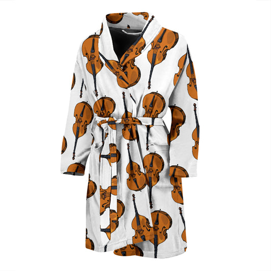 Cello Print Design LKS403 Men Bathrobe