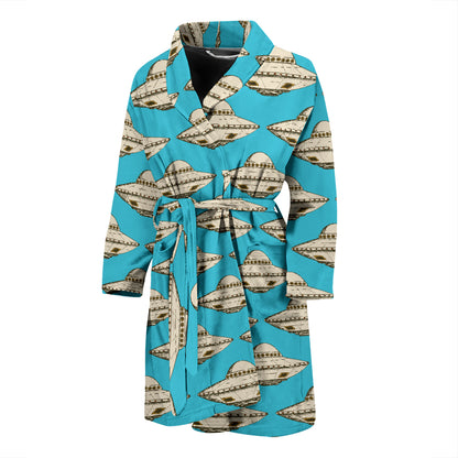 UFO Print Design LKS301 Men Bathrobe