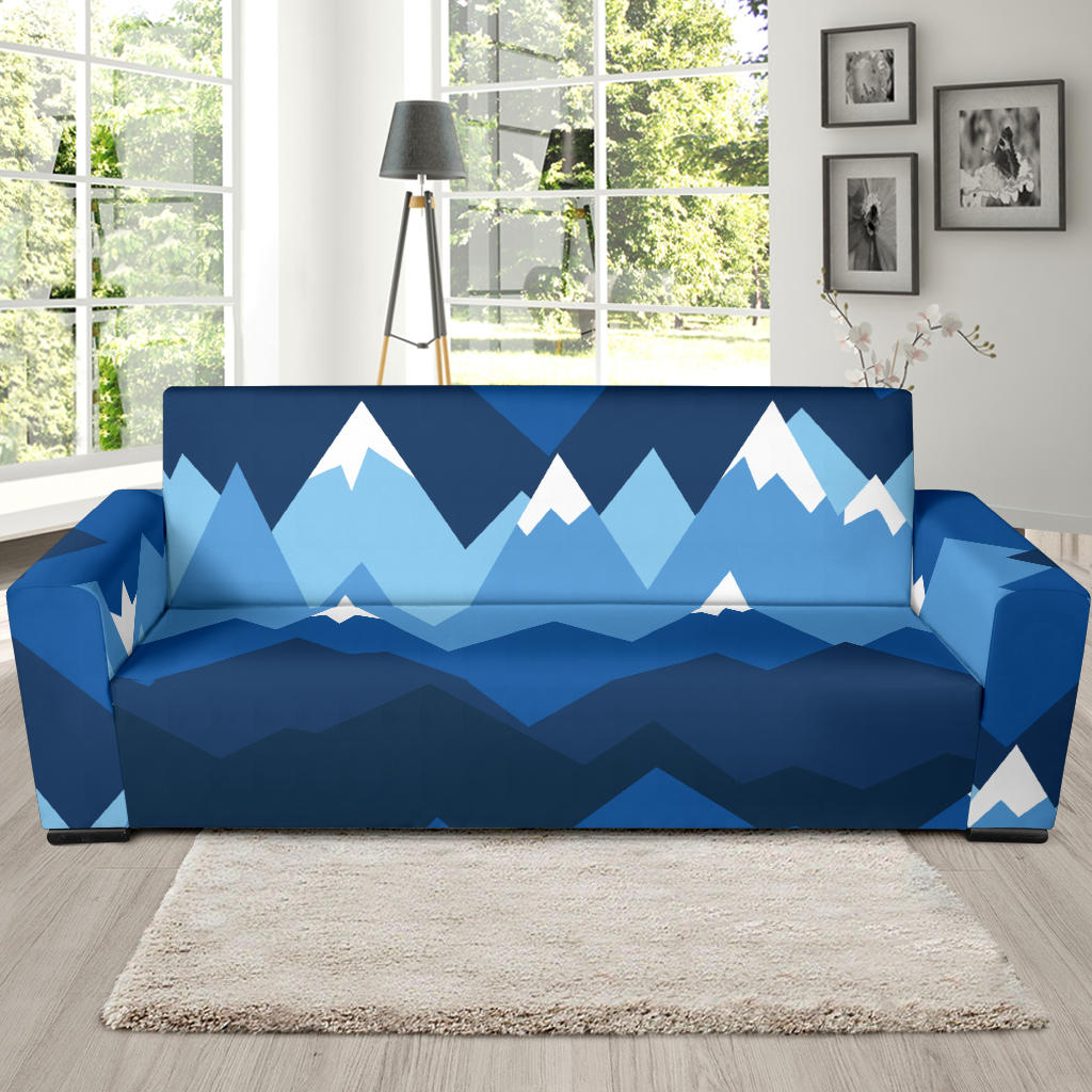 Mountain Pattern Print Design 04 Sofa Slipcover