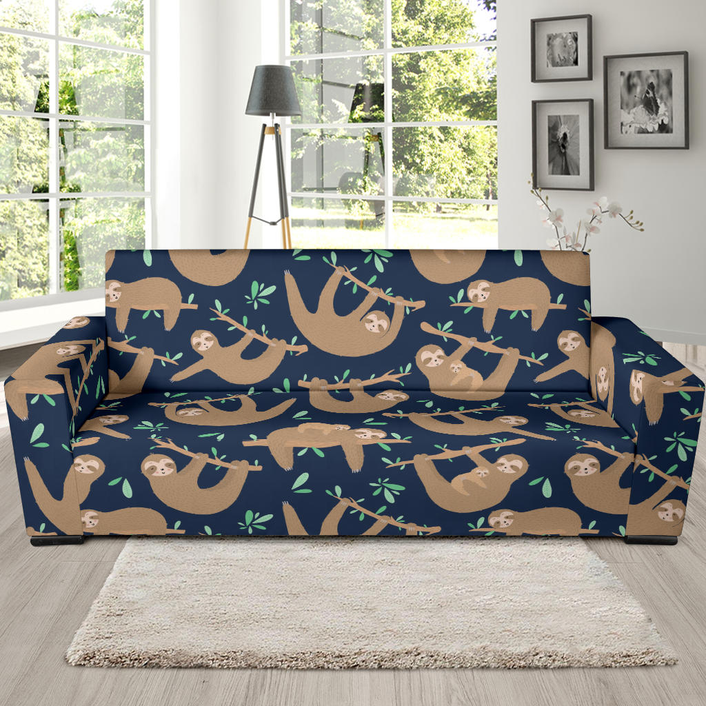 Sloth Print Design LKS307 Sofa Slipcover