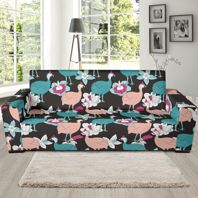 Guinea Fowl Pattern Print Design 03 Sofa Slipcover