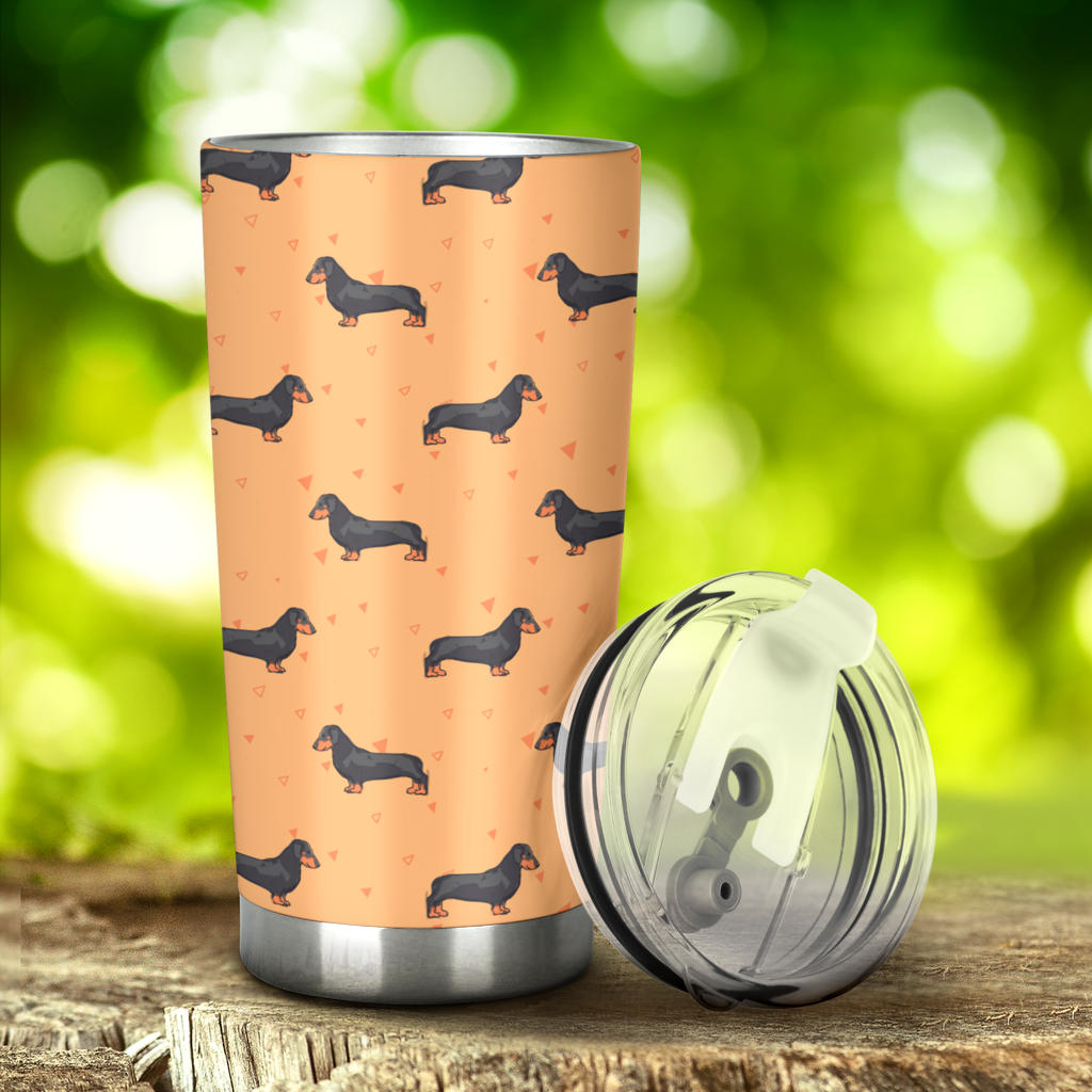 Dachshund Draw Print Pattern Tumbler