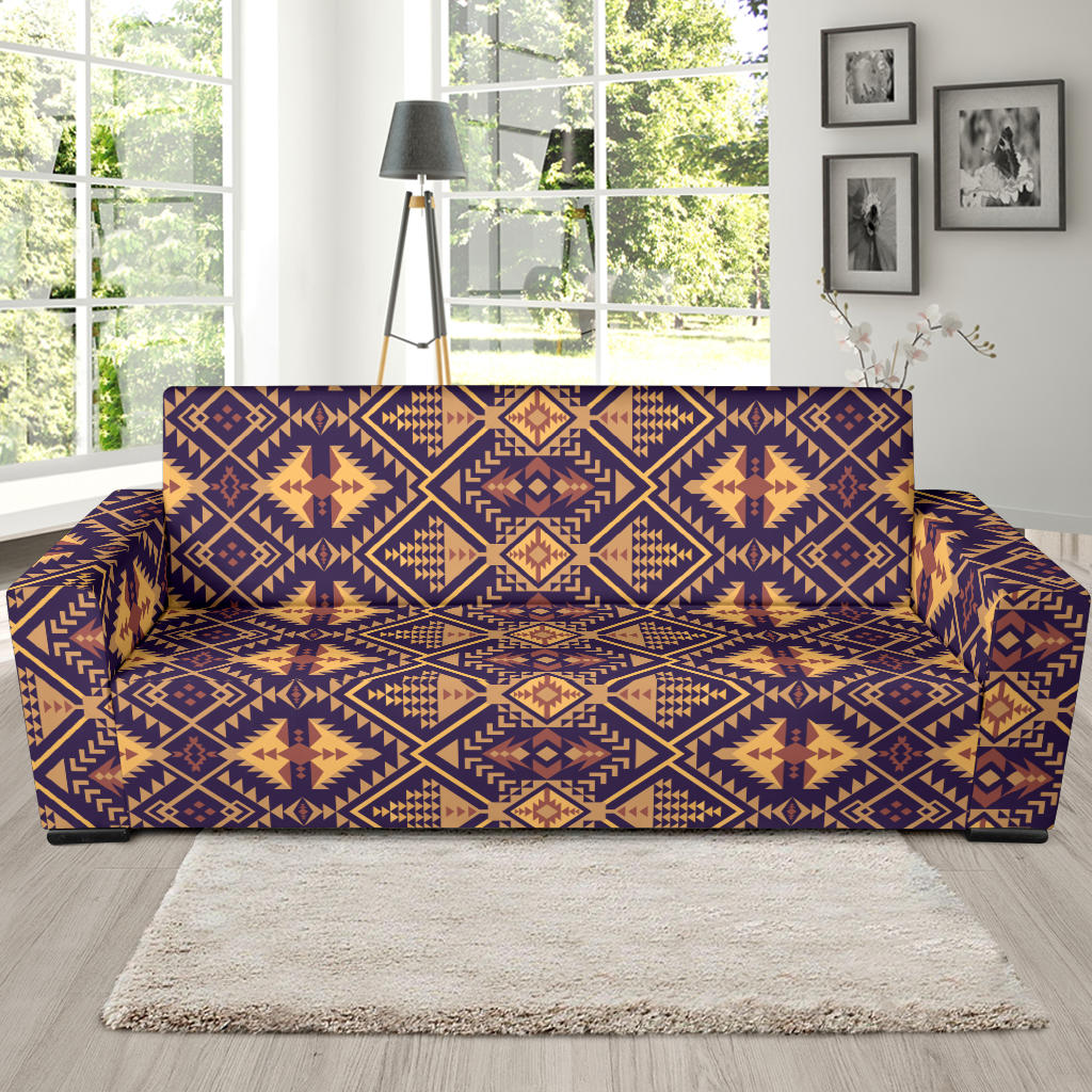 Aztec Pattern Print Design 09 Sofa Slipcover