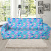 Mermaid Scales Pastel Pattern Print Design 07 Sofa Slipcover