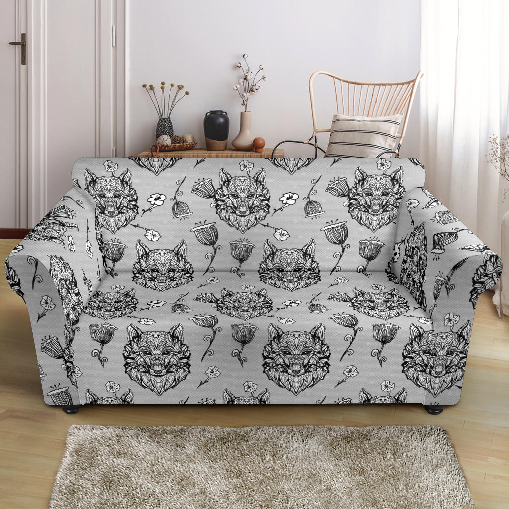 Tribal Pattern Print Design LKS306 Loveseat Couch Slipcover