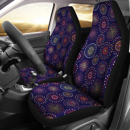 Firework Flower Style Print Design LKS302 Car Seat Covers