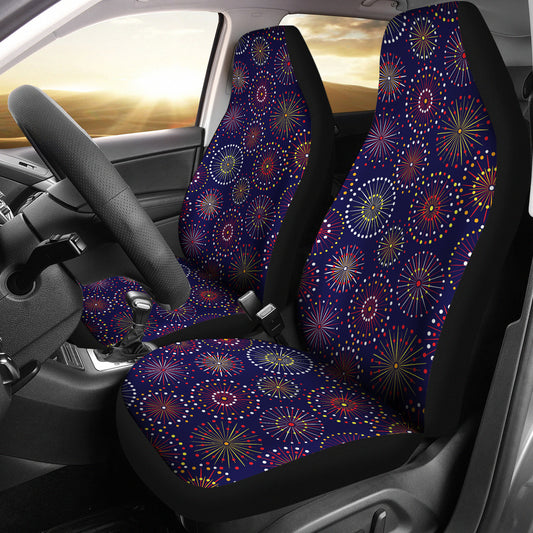 Firework Flower Style Print Design LKS302 Car Seat Covers