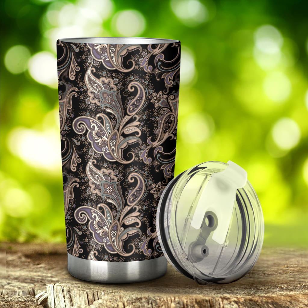 Paisley Mandala Design Print Tumbler