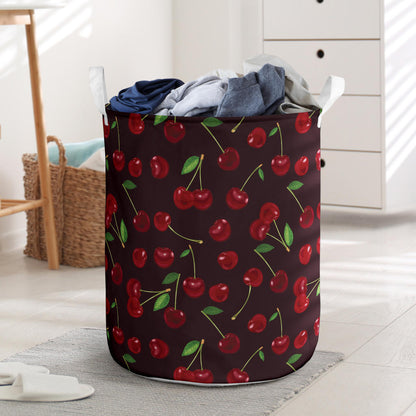 Cherry Fresh Pattern Laundry Basket
