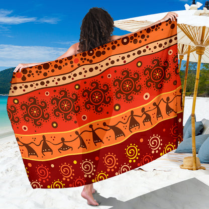 African Pattern Print Design 04 Sarong Pareo Wrap