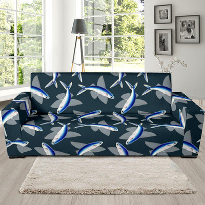 Flying Fish Pattern Print Design 04 Sofa Slipcover