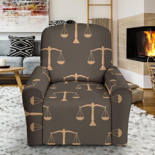 Libra Pattern Print Design 01 Recliner Slipcover with Pocket