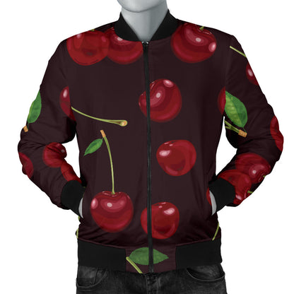 Cherry Fresh Pattern Men Bomber Jacket
