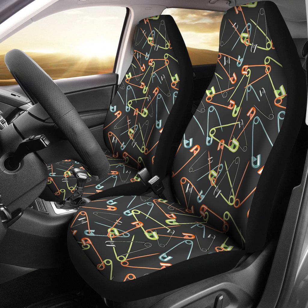 Safety Pin Print Design LKS301 Car Seat Covers