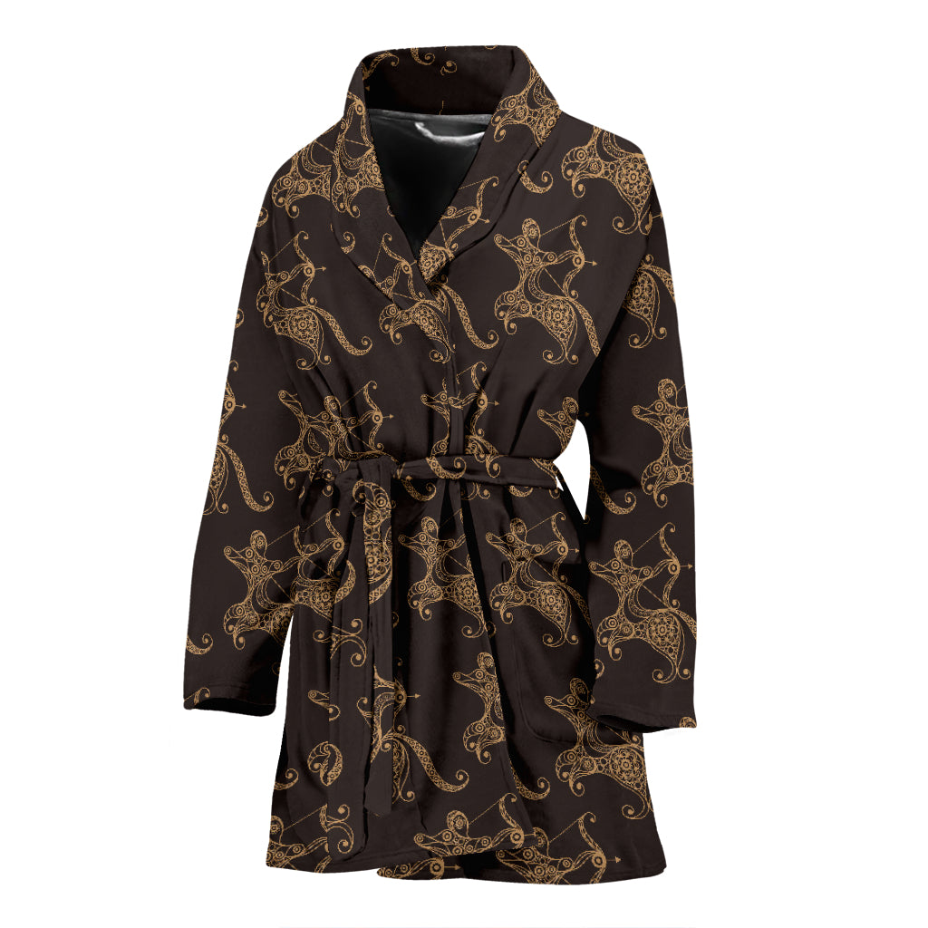 Sagittarius Print Design LKS301 Women Bathrobe