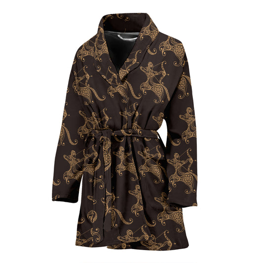 Sagittarius Print Design LKS301 Women Bathrobe