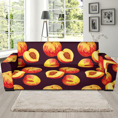 Peach Pattern Print Design A04 Sofa Slipcover