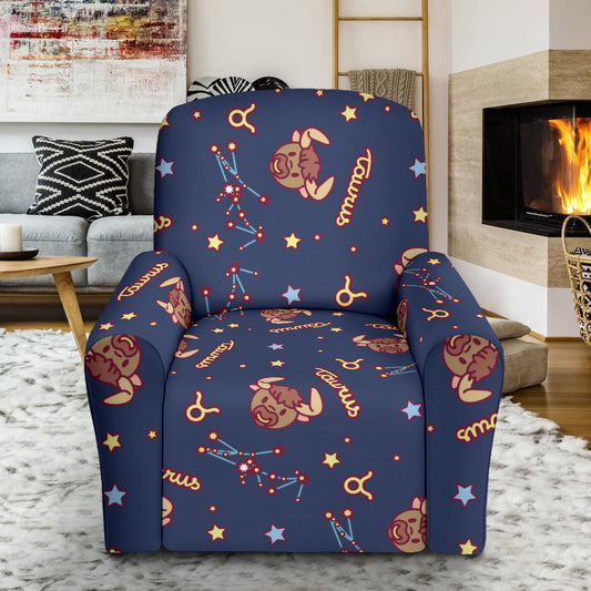 Taurus Print Design LKS304 Recliner Slipcover with Pocket