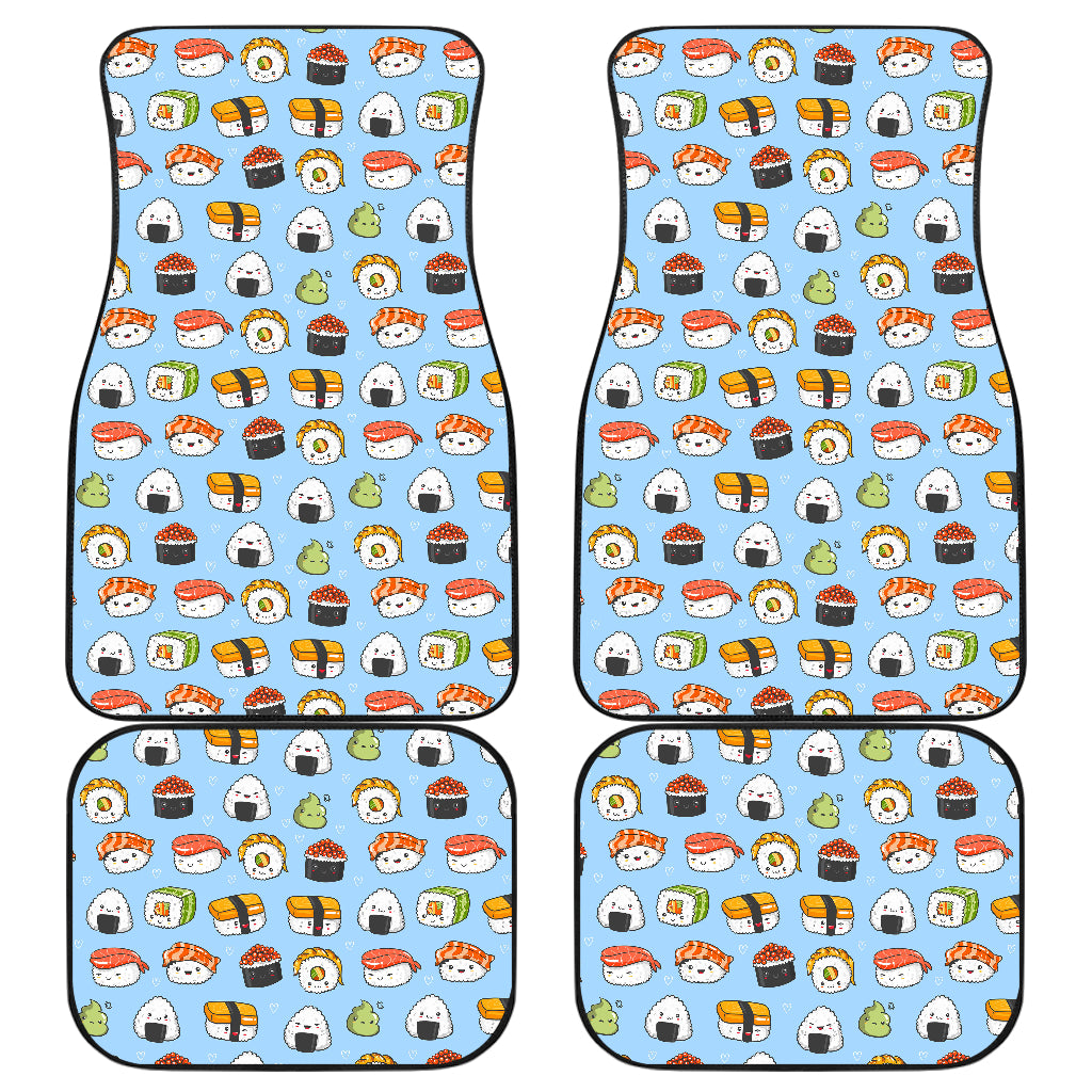 Sushi Cartoon Design Car Floor Mats Front Back