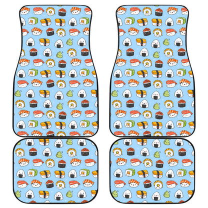 Sushi Cartoon Design Car Floor Mats Front Back