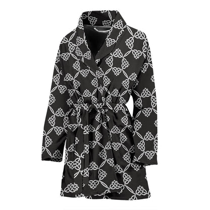 Celtic Pattern Print Design 06 Women Bathrobe