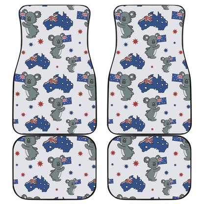 Koala Australia Day Themed Design Car Floor Mats Front Back