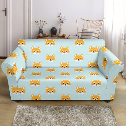 Shiba Inu Print Design LKS301 Loveseat Couch Slipcover