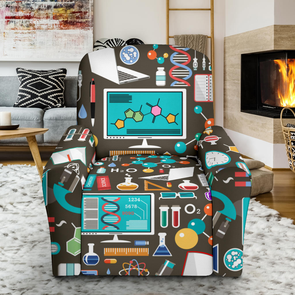 Science Print Design LKS303 Recliner Slipcover with Pocket
