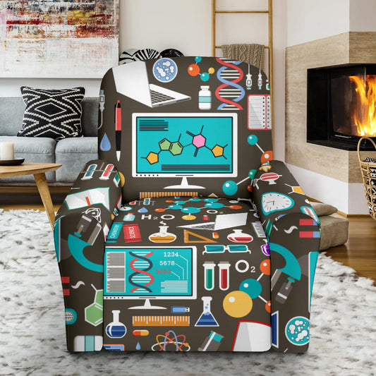 Science Print Design LKS303 Recliner Slipcover with Pocket