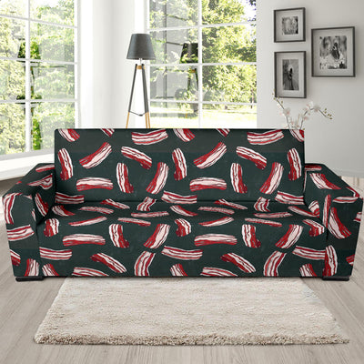 Bacon Pattern Print Design 02 Sofa Slipcover