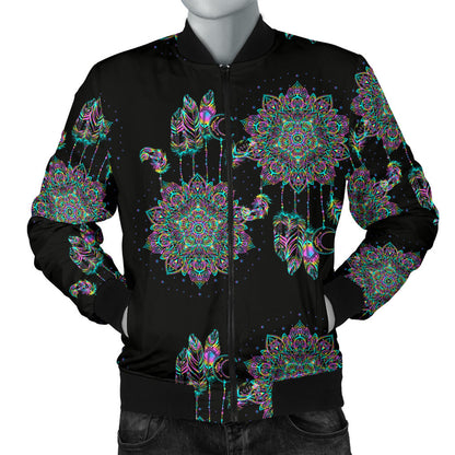 Dream Catcher Colorful Hand Draw Men Bomber Jacket