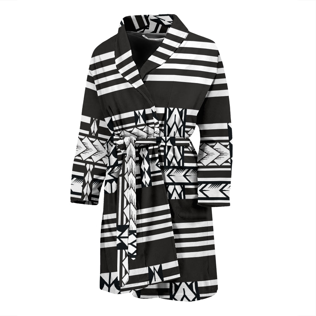 Samoan Tattoo Print Design LKS304 Men Bathrobe