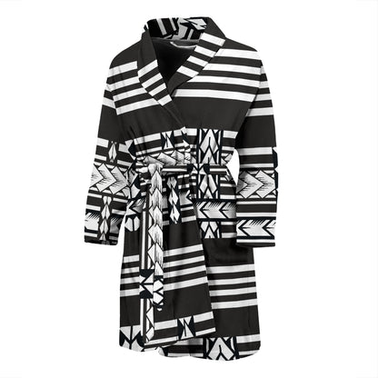 Samoan Tattoo Print Design LKS304 Men Bathrobe